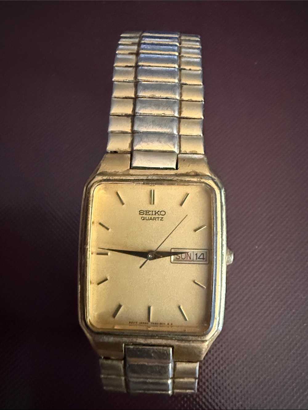 Vintage SEIKO Quartz Day/Date - 7N33-5028 Original Seiko Flex Bracelet